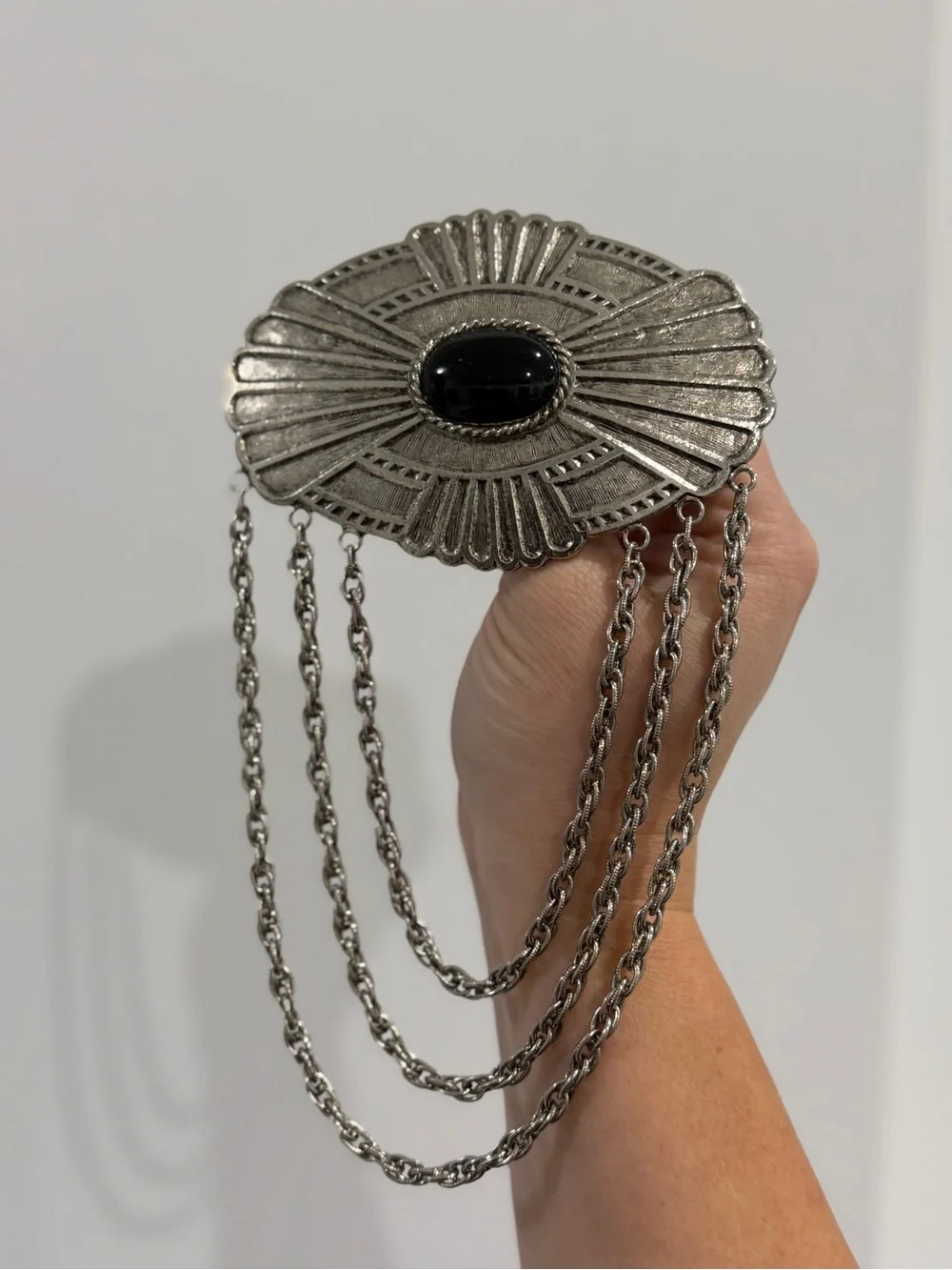 Vintage large silver